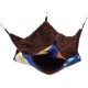 Pilipane Guinea Pig Cage Hammock, Soft and Cosy Hammock for Guinea Pigs, Hamsters, Ferrets, Rats - Double-Layer Rat Hammock and Rat Toys for Pet Rats (34 x 34)