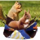 Pilipane Guinea Pig Cage Hammock, Soft and Cosy Hammock for Guinea Pigs, Hamsters, Ferrets, Rats - Double-Layer Rat Hammock and Rat Toys for Pet Rats (34 x 34)