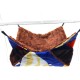 Pilipane Guinea Pig Cage Hammock, Soft and Cosy Hammock for Guinea Pigs, Hamsters, Ferrets, Rats - Double-Layer Rat Hammock and Rat Toys for Pet Rats (34 x 34)