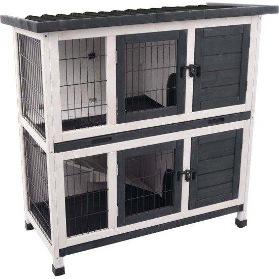 Rabbit Hutch Combi 1 Rustic 100 x 50 x 102 cm Rabbit Hutch Combi 1 Rustic 100 x 50 x 102 cm