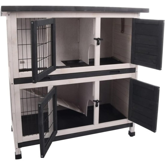 Rabbit Hutch Combi 1 Rustic 100 x 50 x 102 cm Rabbit Hutch Combi 1 Rustic 100 x 50 x 102 cm