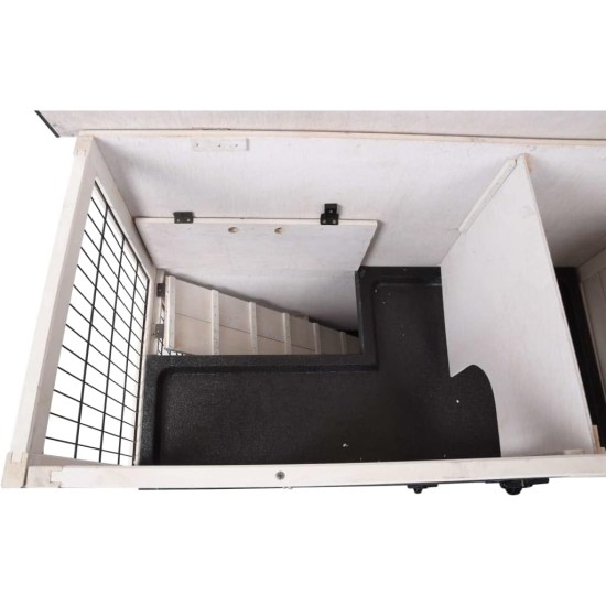 Rabbit Hutch Combi 1 Rustic 100 x 50 x 102 cm Rabbit Hutch Combi 1 Rustic 100 x 50 x 102 cm
