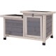 Rabbit Hutch Small Animal House Rodent House Wooden Grey 70 x 43 x 45 cm Rabbit Hutch Small Animal House Rodent House Wooden Grey 70 x 43 x 45 cm