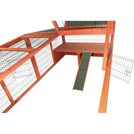 Rabbit and Small Rodent Outdoor Run with Cover, 174 × 48 × 109 cm Rabbit and Small Rodent Outdoor Run with Cover, 174 × 48 × 109 cm