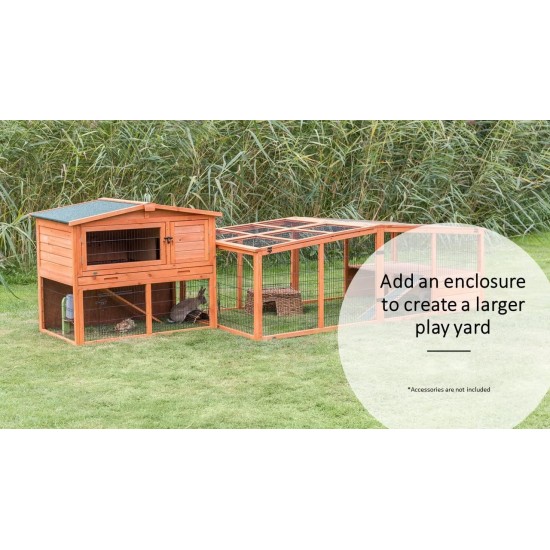 Rabbit and Small Rodent Outdoor Run with Cover, 174 × 48 × 109 cm Rabbit and Small Rodent Outdoor Run with Cover, 174 × 48 × 109 cm