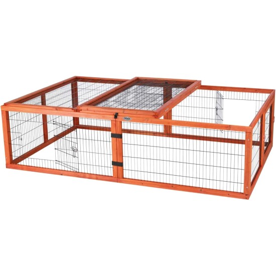 Rabbit and Small Rodent Outdoor Run with Cover, 174 × 48 × 109 cm Rabbit and Small Rodent Outdoor Run with Cover, 174 × 48 × 109 cm