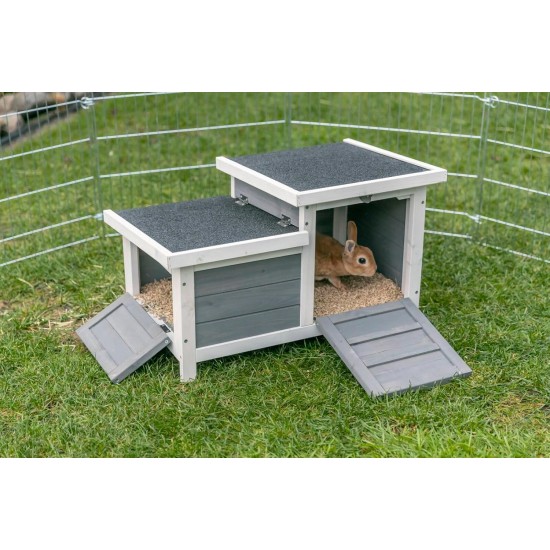 Rabbit/Guinea Pig Deluxe Hideaway House/Playpen, 60 × 40 × 40 cm (Grey Deluxe Hideout) Rabbit/Guinea Pig Deluxe Hideaway House/Playpen, 60 × 40 × 40 cm (Grey Deluxe Hideout)