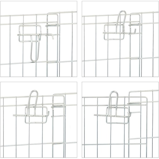 Relaxdays Outdoor Enclosure for Small Animals, Expandable DIY Plug-In System, H x W x D: 72 x 145 x 110 cm, Metal Grid, Black Relaxdays Outdoor Enclosure for Small Animals, Expandable DIY Plug-In System, H x W x D: 72 x 145 x 110 cm, Metal Grid, Black