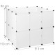 Relaxdays Plastic Outdoor Enclosure DIY for Outdoors Expandable for Small Animals Rabbit Run Various Sizes - White Relaxdays Plastic Outdoor Enclosure DIY for Outdoors Expandable for Small Animals Rabbit Run Various Sizes - White