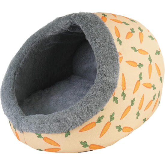 Rosewood Snuggles Carrot Plush Hooded Snuggle Bed Rosewood Snuggles Carrot Plush Hooded Snuggle Bed