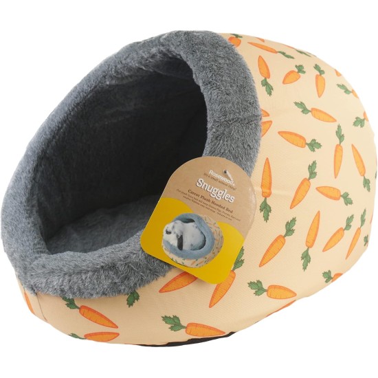 Rosewood Snuggles Carrot Plush Hooded Snuggle Bed Rosewood Snuggles Carrot Plush Hooded Snuggle Bed