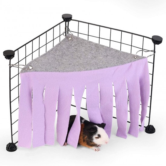 Sarini Pack of 2 Hamster Tent Hammock, Small Animal Hide, Pet Hideout, Corner Shelter, Hidden Hammock Pet Hideout, Cage Accessories for Hamsters, Chinchillas, Hedgehogs, Rabbits (Purple + Blue) Sarini Pack of 2 Hamster Tent Hammock, Small Animal Hide, Pet Hideout, Corner Shelter, Hidden Hammock Pet Hideout, Cage Accessories for Hamsters, Chinchillas, Hedgehogs, Rabbits (Purple + Blue)