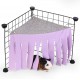 Sarini Pack of 2 Hamster Tent Hammock, Small Animal Hide, Pet Hideout, Corner Shelter, Hidden Hammock Pet Hideout, Cage Accessories for Hamsters, Chinchillas, Hedgehogs, Rabbits (Purple + Blue) Sarini Pack of 2 Hamster Tent Hammock, Small Animal Hide, Pet Hideout, Corner Shelter, Hidden Hammock Pet Hideout, Cage Accessories for Hamsters, Chinchillas, Hedgehogs, Rabbits (Purple + Blue)