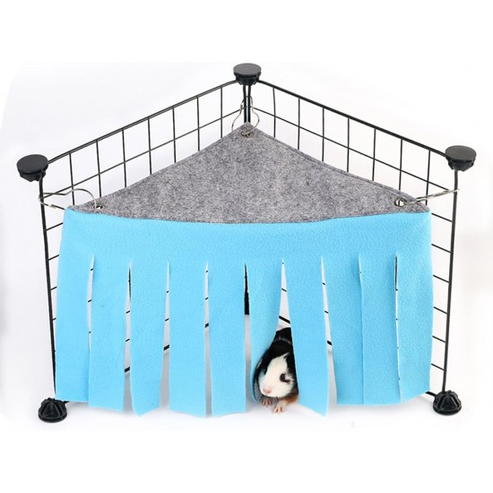 Sarini Pack of 2 Hamster Tent Hammock, Small Animal Hide, Pet Hideout, Corner Shelter, Hidden Hammock Pet Hideout, Cage Accessories for Hamsters, Chinchillas, Hedgehogs, Rabbits (Purple + Blue) Sarini Pack of 2 Hamster Tent Hammock, Small Animal Hide, Pet Hideout, Corner Shelter, Hidden Hammock Pet Hideout, Cage Accessories for Hamsters, Chinchillas, Hedgehogs, Rabbits (Purple + Blue)