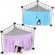 Sarini Pack of 2 Hamster Tent Hammock, Small Animal Hide, Pet Hideout, Corner Shelter, Hidden Hammock Pet Hideout, Cage Accessories for Hamsters, Chinchillas, Hedgehogs, Rabbits (Purple + Blue) Sarini Pack of 2 Hamster Tent Hammock, Small Animal Hide, Pet Hideout, Corner Shelter, Hidden Hammock Pet Hideout, Cage Accessories for Hamsters, Chinchillas, Hedgehogs, Rabbits (Purple + Blue)