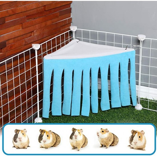 Sarini Pack of 2 Hamster Tent Hammock, Small Animal Hide, Pet Hideout, Corner Shelter, Hidden Hammock Pet Hideout, Cage Accessories for Hamsters, Chinchillas, Hedgehogs, Rabbits (Purple + Blue) Sarini Pack of 2 Hamster Tent Hammock, Small Animal Hide, Pet Hideout, Corner Shelter, Hidden Hammock Pet Hideout, Cage Accessories for Hamsters, Chinchillas, Hedgehogs, Rabbits (Purple + Blue)