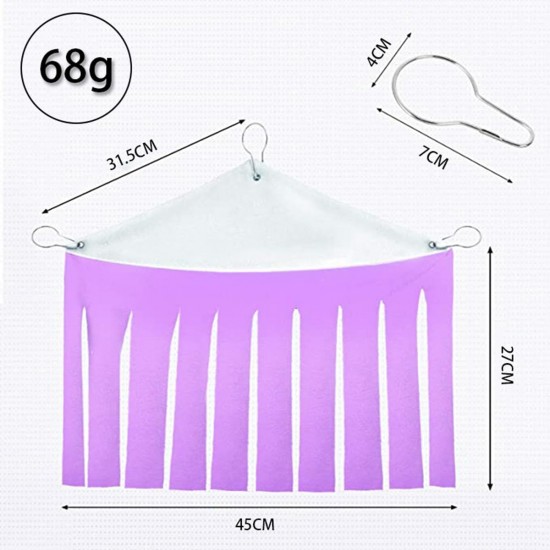Sarini Pack of 2 Hamster Tent Hammock, Small Animal Hide, Pet Hideout, Corner Shelter, Hidden Hammock Pet Hideout, Cage Accessories for Hamsters, Chinchillas, Hedgehogs, Rabbits (Purple + Blue) Sarini Pack of 2 Hamster Tent Hammock, Small Animal Hide, Pet Hideout, Corner Shelter, Hidden Hammock Pet Hideout, Cage Accessories for Hamsters, Chinchillas, Hedgehogs, Rabbits (Purple + Blue)