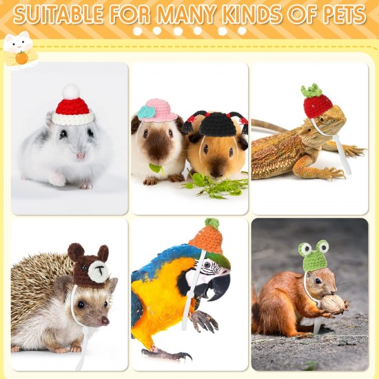 Silkfly 12 Pieces Hamster Hat, Mini Hats for Snakes, Small Animals, Guinea Pigs, Hamster Clothes, Cute Small Rat Hat for Snakes, Pets, Lizards, Hamsters, Bearded Dragons, Holidays Silkfly 12 Pieces Hamster Hat, Mini Hats for Snakes, Small Animals, Guinea Pigs, Hamster Clothes, Cute Small Rat Hat for Snakes, Pets, Lizards, Hamsters, Bearded Dragons, Holidays
