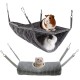 Small Animal Hammock Ferret Hammock Hammock and Tunnel Hamster Squirrel Sugar Slingshot Guinea Pig Ferret Accessories Hanging Hideaway Tunnel Tube Toy for Cage (Grey) Small Animal Hammock Ferret Hammock Hammock and Tunnel Hamster Squirrel Sugar Slingshot Guinea Pig Ferret Accessories Hanging Hideaway Tunnel Tube Toy for Cage (Grey)