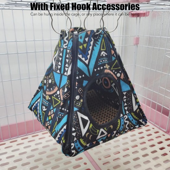 Small Animal Hammock, Soft Hamster Hammock Tent Unfolds as Hammock Canvas, Durable Double Sided Mat with Zipper for Ferret Rat for Hamsters for All 15*15*15cm Small Animal Hammock, Soft Hamster Hammock Tent Unfolds as Hammock Canvas, Durable Double Sided Mat with Zipper for Ferret Rat for Hamsters for All 15*15*15cm