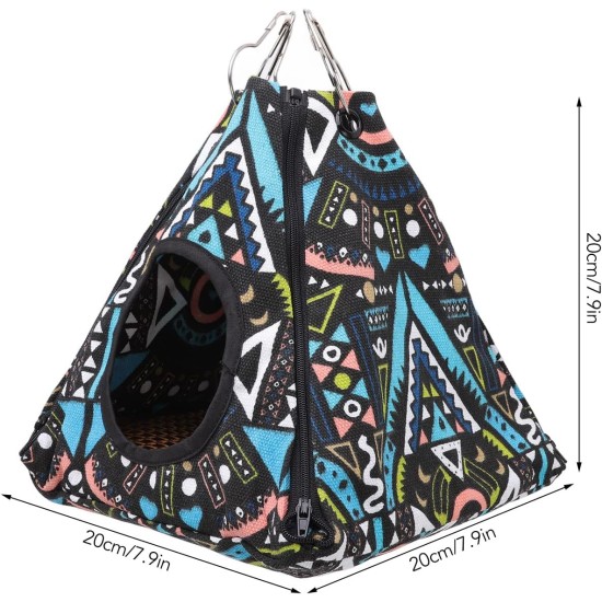Small Animal Hammock, Soft Hamster Hammock Tent Unfolds as Hammock Canvas, Durable Double Sided Mat with Zipper for Ferret Rat for Hamsters for All 15*15*15cm Small Animal Hammock, Soft Hamster Hammock Tent Unfolds as Hammock Canvas, Durable Double Sided Mat with Zipper for Ferret Rat for Hamsters for All 15*15*15cm