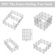 Small Animal Playpen Guinea Pig Cage Playpen for Puppy Dog Rabbit Rabbit Indoor Outdoor Fence White Clear Plastic 12 x 12 Inch 12 Panels Small Animal Playpen Guinea Pig Cage Playpen for Puppy Dog Rabbit Rabbit Indoor Outdoor Fence White Clear Plastic 12 x 12 Inch 12 Panels