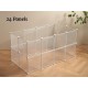 Small Animal Playpen Guinea Pig Cage Playpen for Puppy Dog Rabbit Rabbit Indoor Outdoor Fence White Clear Plastic 12 x 12 Inch 12 Panels Small Animal Playpen Guinea Pig Cage Playpen for Puppy Dog Rabbit Rabbit Indoor Outdoor Fence White Clear Plastic 12 x 12 Inch 12 Panels