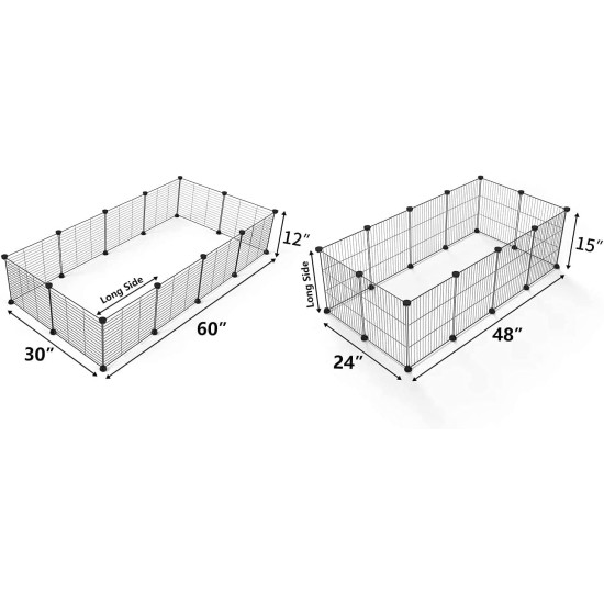 Small Animal Playpen Guinea Pig Cage Playpen for Puppy Dog Rabbit Rabbit Indoor Outdoor Fence White Clear Plastic 12 x 12 Inch 12 Panels Small Animal Playpen Guinea Pig Cage Playpen for Puppy Dog Rabbit Rabbit Indoor Outdoor Fence White Clear Plastic 12 x 12 Inch 12 Panels