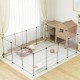 Small Animal Playpen Guinea Pig Cage Playpen for Puppy Dog Rabbit Rabbit Indoor Outdoor Fence White Clear Plastic 12 x 12 Inch 12 Panels Small Animal Playpen Guinea Pig Cage Playpen for Puppy Dog Rabbit Rabbit Indoor Outdoor Fence White Clear Plastic 12 x 12 Inch 12 Panels
