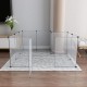 Small Animal Playpen Guinea Pig Cage Playpen for Puppy Dog Rabbit Rabbit Indoor Outdoor Fence White Clear Plastic 12 x 12 Inch 12 Panels Small Animal Playpen Guinea Pig Cage Playpen for Puppy Dog Rabbit Rabbit Indoor Outdoor Fence White Clear Plastic 12 x 12 Inch 12 Panels
