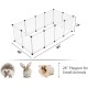 Small Animal Playpen Guinea Pig Cage Playpen for Puppy Dog Rabbit Rabbit Indoor Outdoor Fence White Clear Plastic 12 x 12 Inch 12 Panels Small Animal Playpen Guinea Pig Cage Playpen for Puppy Dog Rabbit Rabbit Indoor Outdoor Fence White Clear Plastic 12 x 12 Inch 12 Panels