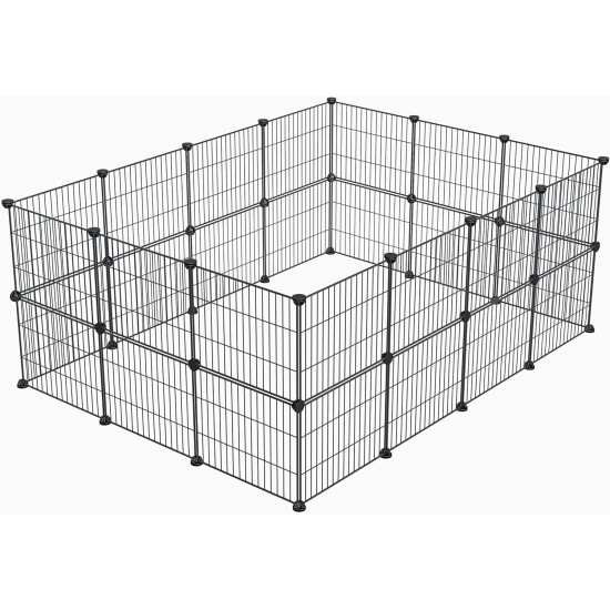 Small Animal Playpen Guinea Pig Cage Playpen for Puppy Dog Rabbit Rabbit Indoor Outdoor Fence White Clear Plastic 12 x 12 Inch 12 Panels Small Animal Playpen Guinea Pig Cage Playpen for Puppy Dog Rabbit Rabbit Indoor Outdoor Fence White Clear Plastic 12 x 12 Inch 12 Panels