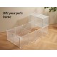 Small Animal Playpen Guinea Pig Cage Playpen for Puppy Dog Rabbit Rabbit Indoor Outdoor Fence White Clear Plastic 12 x 12 Inch 12 Panels Small Animal Playpen Guinea Pig Cage Playpen for Puppy Dog Rabbit Rabbit Indoor Outdoor Fence White Clear Plastic 12 x 12 Inch 12 Panels