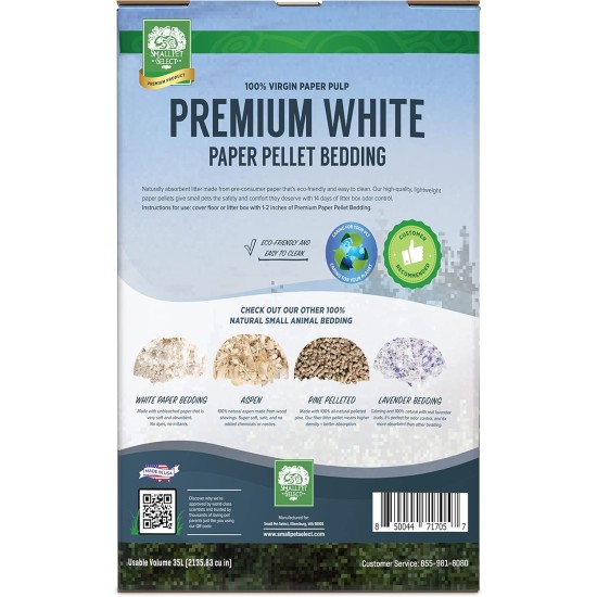 Small Pet Select Natural Premium Soft Virgin Paper Bedding, 56 L Small Pet Select Natural Premium Soft Virgin Paper Bedding, 56 L