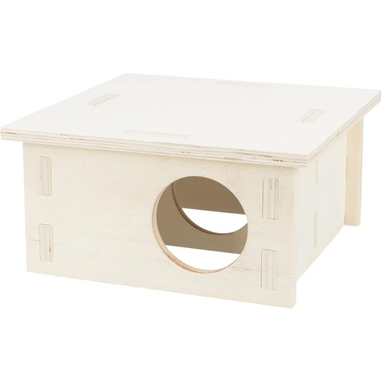 TRIXIE 61231 Species-Appropriate Small Animal House without Clips and Nails for Large Hamsters and Degus, with Two Chambers, 2 Chambers, 25 x 12 x 25 cm TRIXIE 61231 Species-Appropriate Small Animal House without Clips and Nails for Large Hamsters and Degus, with Two Chambers, 2 Chambers, 25 x 12 x 25 cm