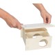 TRIXIE 61231 Species-Appropriate Small Animal House without Clips and Nails for Large Hamsters and Degus, with Two Chambers, 2 Chambers, 25 x 12 x 25 cm TRIXIE 61231 Species-Appropriate Small Animal House without Clips and Nails for Large Hamsters and Degus, with Two Chambers, 2 Chambers, 25 x 12 x 25 cm