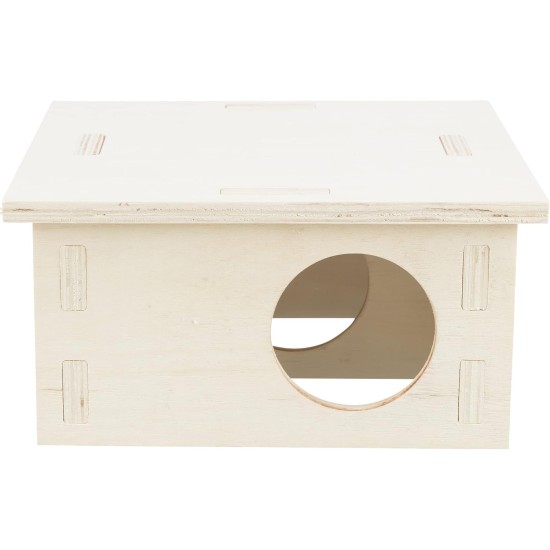 TRIXIE 61231 Species-Appropriate Small Animal House without Clips and Nails for Large Hamsters and Degus, with Two Chambers, 2 Chambers, 25 x 12 x 25 cm TRIXIE 61231 Species-Appropriate Small Animal House without Clips and Nails for Large Hamsters and Degus, with Two Chambers, 2 Chambers, 25 x 12 x 25 cm
