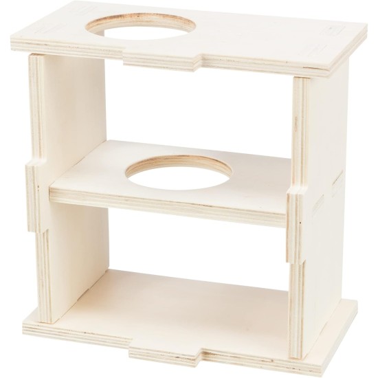 TRIXIE 61231 Species-Appropriate Small Animal House without Clips and Nails for Large Hamsters and Degus, with Two Chambers, 2 Chambers, 25 x 12 x 25 cm TRIXIE 61231 Species-Appropriate Small Animal House without Clips and Nails for Large Hamsters and Degus, with Two Chambers, 2 Chambers, 25 x 12 x 25 cm