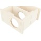 TRIXIE 61231 Species-Appropriate Small Animal House without Clips and Nails for Large Hamsters and Degus, with Two Chambers, 2 Chambers, 25 x 12 x 25 cm TRIXIE 61231 Species-Appropriate Small Animal House without Clips and Nails for Large Hamsters and Degus, with Two Chambers, 2 Chambers, 25 x 12 x 25 cm