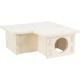 TRIXIE 61232 Species-Appropriate Small Animal House without Clips and Nails for Hamsters and Mice, with Three Chambers, 3 Chambers, 25 x 10 x 25 cm TRIXIE 61232 Species-Appropriate Small Animal House without Clips and Nails for Hamsters and Mice, with Three Chambers, 3 Chambers, 25 x 10 x 25 cm