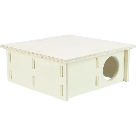 TRIXIE 61234 Species-Appropriate Small Animal House without Clips and Nails for Hamsters and Mice, with Four Chambers, 4 Chambers, 25 x 10 x 25 cm TRIXIE 61234 Species-Appropriate Small Animal House without Clips and Nails for Hamsters and Mice, with Four Chambers, 4 Chambers, 25 x 10 x 25 cm