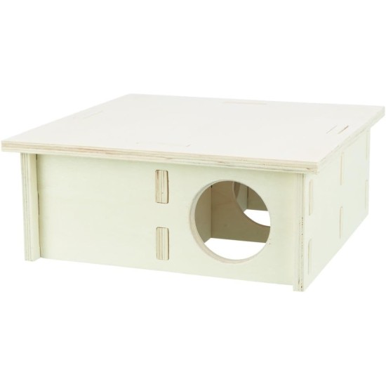 TRIXIE 61234 Species-Appropriate Small Animal House without Clips and Nails for Hamsters and Mice, with Four Chambers, 4 Chambers, 25 x 10 x 25 cm TRIXIE 61234 Species-Appropriate Small Animal House without Clips and Nails for Hamsters and Mice, with Four Chambers, 4 Chambers, 25 x 10 x 25 cm