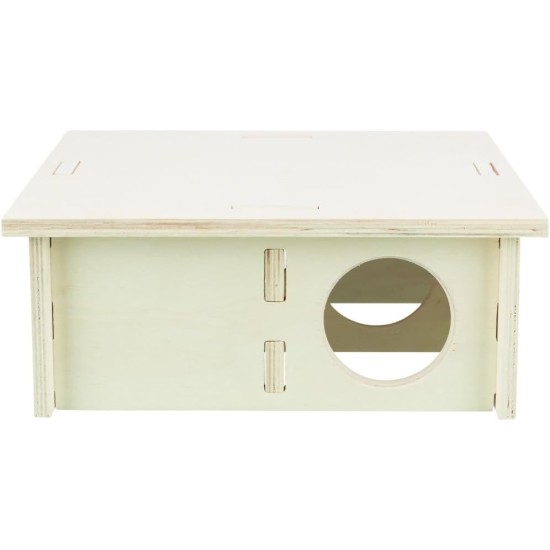 TRIXIE 61234 Species-Appropriate Small Animal House without Clips and Nails for Hamsters and Mice, with Four Chambers, 4 Chambers, 25 x 10 x 25 cm TRIXIE 61234 Species-Appropriate Small Animal House without Clips and Nails for Hamsters and Mice, with Four Chambers, 4 Chambers, 25 x 10 x 25 cm