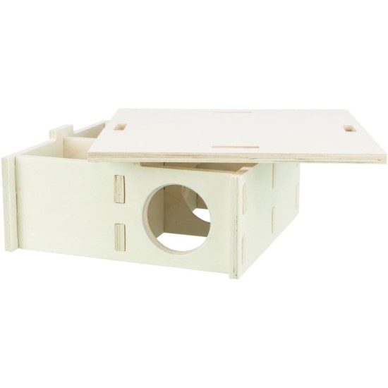 TRIXIE 61234 Species-Appropriate Small Animal House without Clips and Nails for Hamsters and Mice, with Four Chambers, 4 Chambers, 25 x 10 x 25 cm TRIXIE 61234 Species-Appropriate Small Animal House without Clips and Nails for Hamsters and Mice, with Four Chambers, 4 Chambers, 25 x 10 x 25 cm