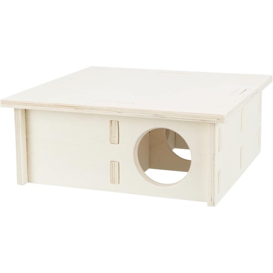 TRIXIE 61235 Species-Appropriate Small Animal House without Clips and Nails for Large Hamsters and Degus, with Four Chambers, 4 Chambers, 30 x 12 x 30 cm TRIXIE 61235 Species-Appropriate Small Animal House without Clips and Nails for Large Hamsters and Degus, with Four Chambers, 4 Chambers, 30 x 12 x 30 cm