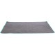 TRIXIE 63106 Indoor Mat for Small Animals Fleece Blanket for Run Areas and Small Animal Cages, 140 × 100 cm, Grey/Turquoise