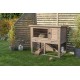 TRIXIE Natura 62303 Lockable and Weatherproof Small Animal Hutch with Outdoor Run 116 x 97 x 63 cm Grey/Green TRIXIE Natura 62303 Lockable and Weatherproof Small Animal Hutch with Outdoor Run 116 x 97 x 63 cm Grey/Green