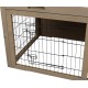 TRIXIE Natura 62303 Lockable and Weatherproof Small Animal Hutch with Outdoor Run 116 x 97 x 63 cm Grey/Green TRIXIE Natura 62303 Lockable and Weatherproof Small Animal Hutch with Outdoor Run 116 x 97 x 63 cm Grey/Green