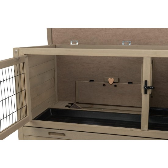 TRIXIE Natura 62303 Lockable and Weatherproof Small Animal Hutch with Outdoor Run 116 x 97 x 63 cm Grey/Green TRIXIE Natura 62303 Lockable and Weatherproof Small Animal Hutch with Outdoor Run 116 x 97 x 63 cm Grey/Green