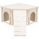 TRIXIE Small Animal Corner House without Clips and Nails for Guinea Pigs and Dwarf Rabbits House Thore, Plug-In System, Rabbit/Guinea Pigs, 30 × 18 × 30 cm – 61244 TRIXIE Small Animal Corner House without Clips and Nails for Guinea Pigs and Dwarf Rabbits House Thore, Plug-In System, Rabbit/Guinea Pigs, 30 × 18 × 30 cm – 61244